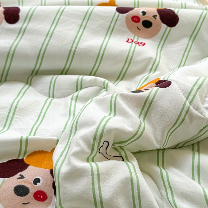 91家纺网 家纺一手货源 找家纺 丝芙妮家居（原乐视家纺） 2025春夏新款针织棉卡通印花夏被夏凉被空调被 哈基米