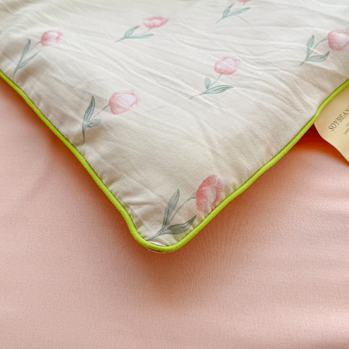 91家纺网 家纺一手货源 找家纺 丝芙妮家居（原乐视家纺） 2025春夏新款针织棉卡通印花夏被夏凉被空调被 花晨