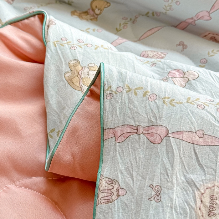 91家纺网 家纺一手货源 找家纺 丝芙妮家居（原乐视家纺） 2025春夏新款针织棉卡通印花夏被夏凉被空调被 露西娅