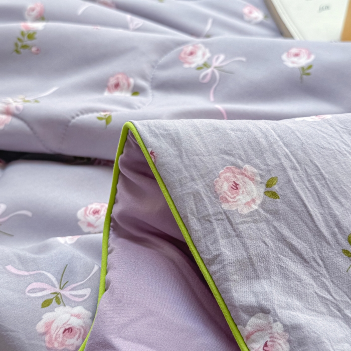 91家纺网 家纺一手货源 找家纺 丝芙妮家居（原乐视家纺） 2025春夏新款针织棉卡通印花夏被夏凉被空调被 奈美