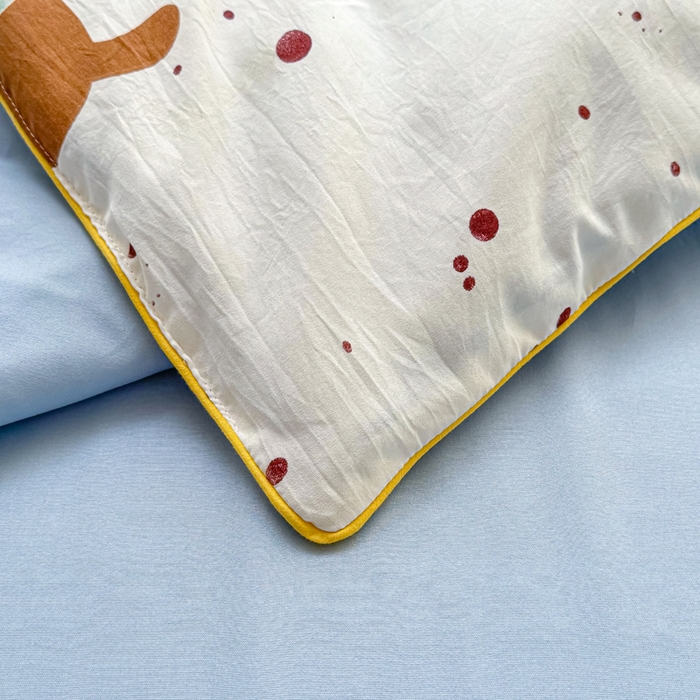 91家纺网 家纺一手货源 找家纺 丝芙妮家居（原乐视家纺） 2025春夏新款针织棉卡通印花夏被夏凉被空调被 趣味小狗