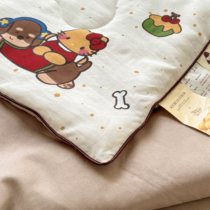 91家纺网 家纺一手货源 找家纺 丝芙妮家居（原乐视家纺） 2025春夏新款针织棉卡通印花夏被夏凉被空调被 甜甜乐园