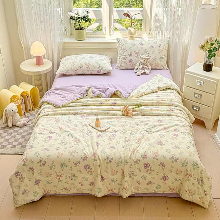 丝芙妮家居（原乐视家纺） 2025春夏新款针织棉卡通印花夏被夏凉被空调被 小美好