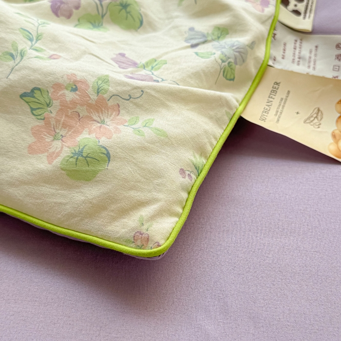 91家纺网 家纺一手货源 找家纺 丝芙妮家居（原乐视家纺） 2025春夏新款针织棉卡通印花夏被夏凉被空调被 小美好