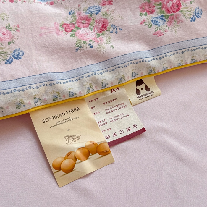 91家纺网 家纺一手货源 找家纺 丝芙妮家居（原乐视家纺） 2025春夏新款针织棉卡通印花夏被夏凉被空调被 絮语