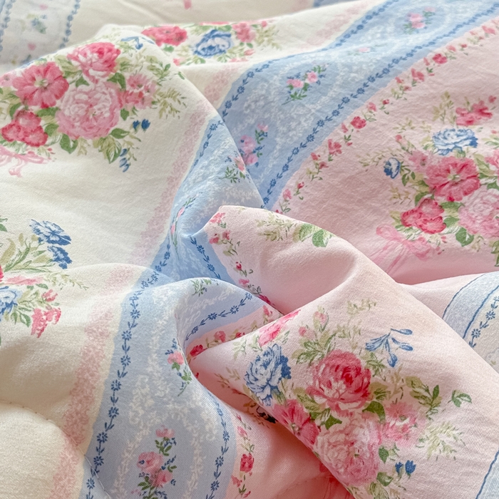 91家纺网 家纺一手货源 找家纺 丝芙妮家居（原乐视家纺） 2025春夏新款针织棉卡通印花夏被夏凉被空调被 絮语