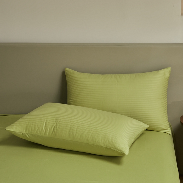 91家纺网 家纺一手货源 找家纺 眠博士 2025新款60贡缎提花四件套 60贡缎-提花豆绿