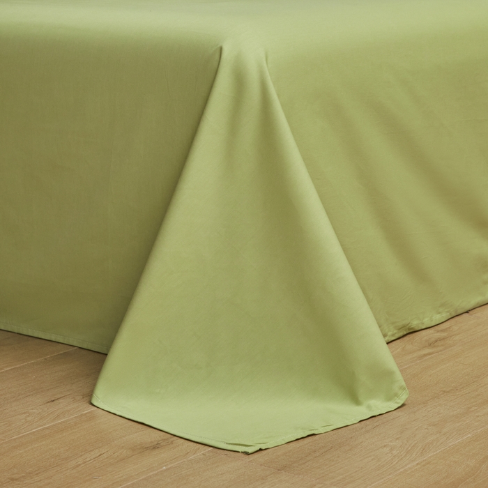 91家纺网 家纺一手货源 找家纺 眠博士 2025新款60贡缎提花四件套 60贡缎-提花豆绿