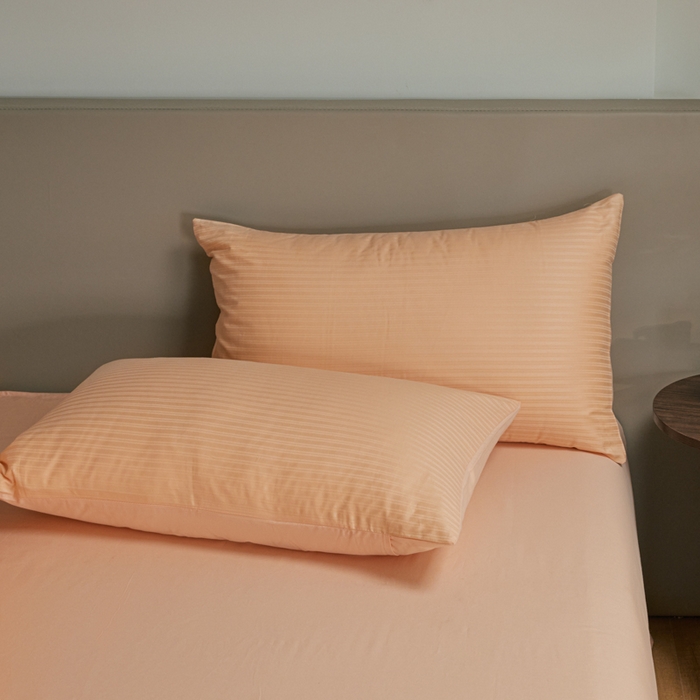 91家纺网 家纺一手货源 找家纺 眠博士 2025新款60贡缎提花四件套 60贡缎-提花橘粉