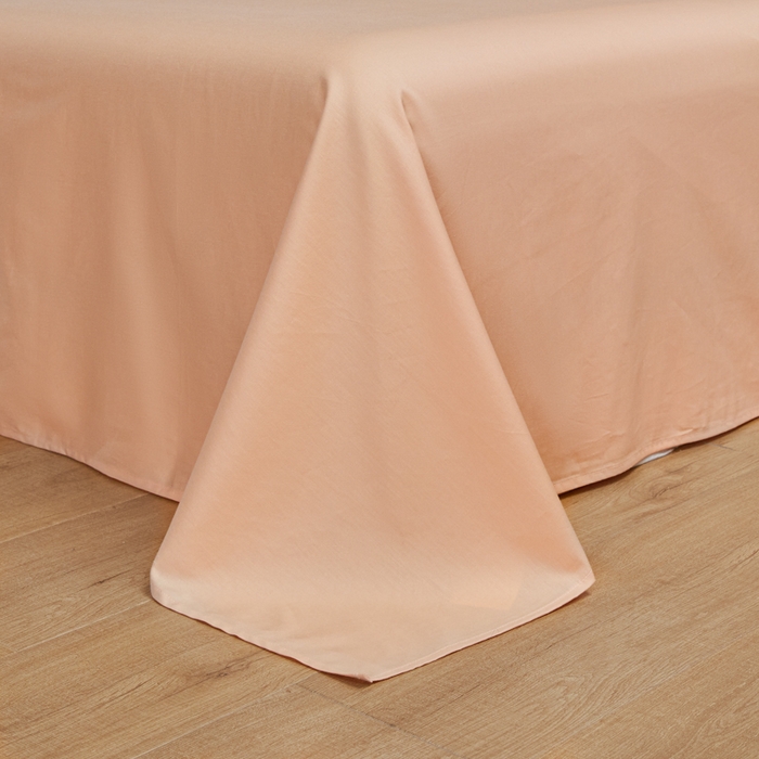 91家纺网 家纺一手货源 找家纺 眠博士 2025新款60贡缎提花四件套 60贡缎-提花橘粉