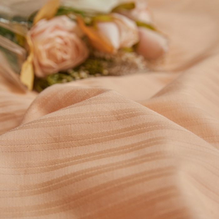 91家纺网 家纺一手货源 找家纺 眠博士 2025新款60贡缎提花四件套 60贡缎-提花橘粉