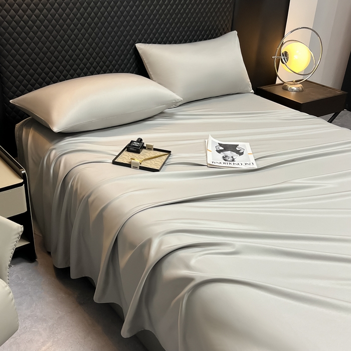 91家纺网 家纺一手货源 找家纺 （总）爱彼家纺 2025水洗冰丝轻奢风床单床单水洗冰丝床单单件