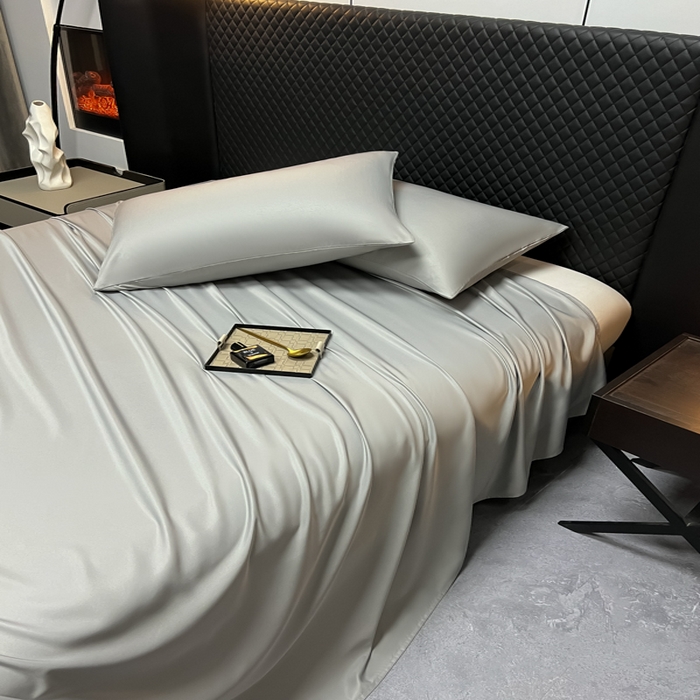 91家纺网 家纺一手货源 找家纺 （总）爱彼家纺 2025水洗冰丝轻奢风床单床单水洗冰丝床单单件