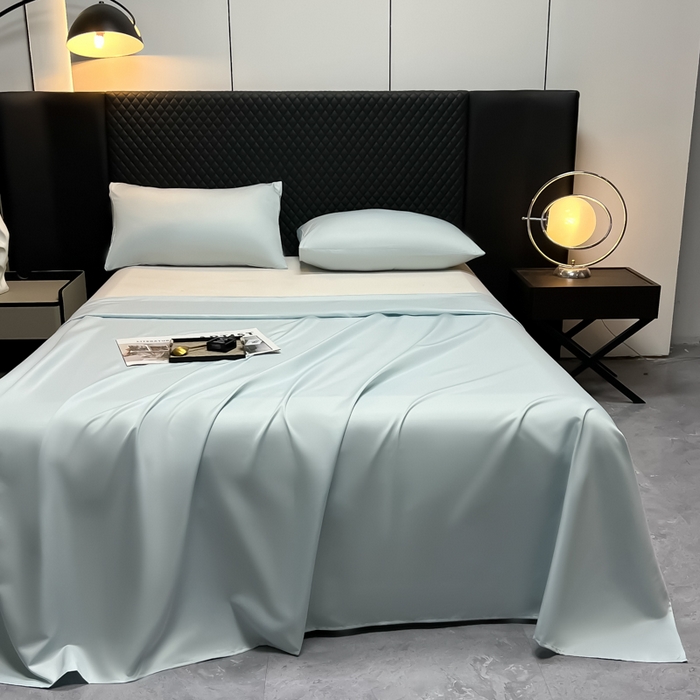 91家纺网 家纺一手货源 找家纺 （总）爱彼家纺 2025水洗冰丝轻奢风床单床单水洗冰丝床单单件