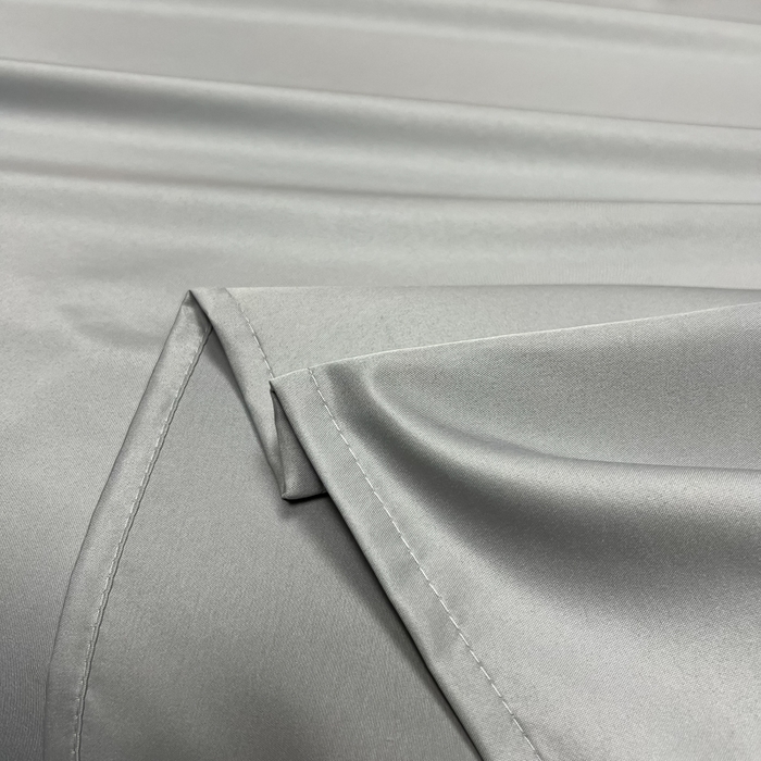 91家纺网 家纺一手货源 找家纺 爱彼家纺 2025水洗冰丝轻奢风床单床单水洗冰丝床单单件 冰丝纯色单床单-银灰