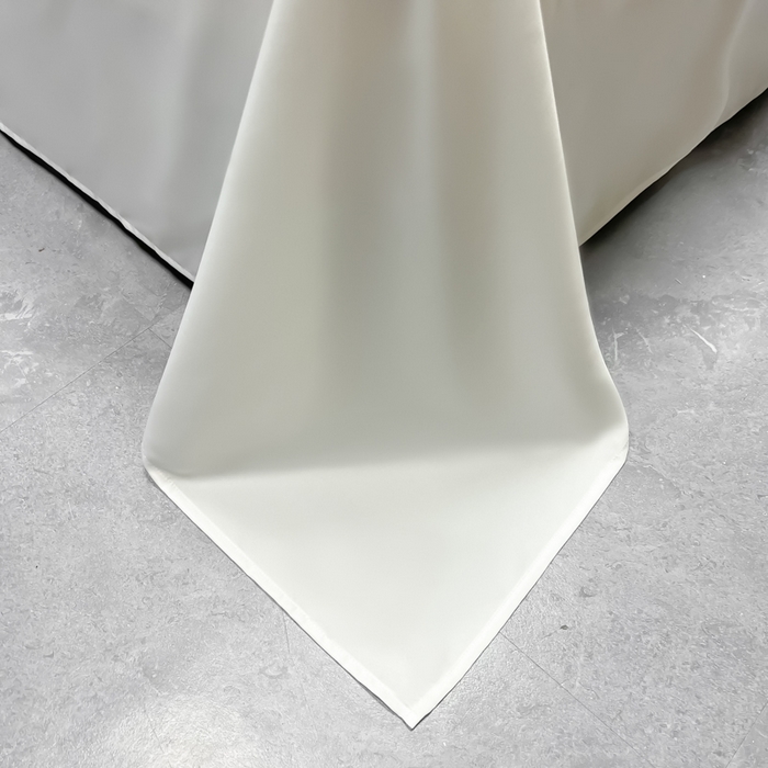 91家纺网 家纺一手货源 找家纺 爱彼家纺 2025水洗冰丝轻奢风床单床单水洗冰丝床单单件 冰丝纯色单床单-珍珠白