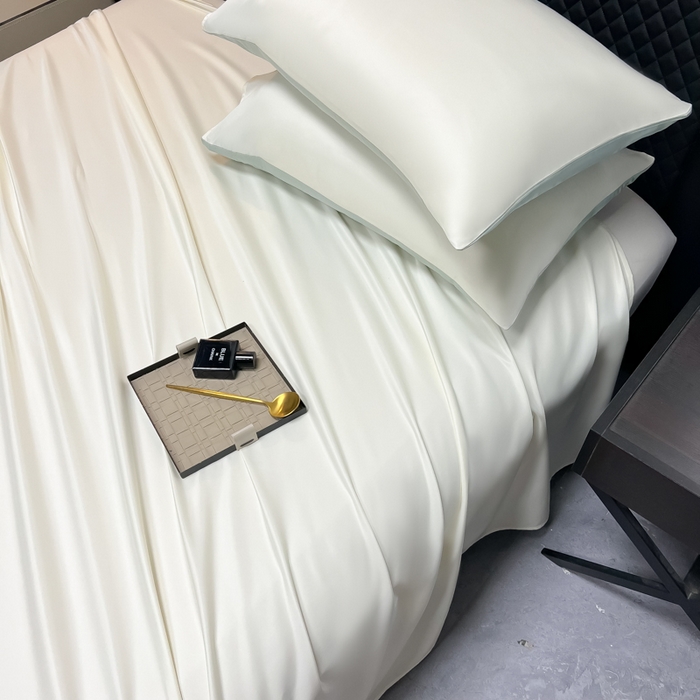 91家纺网 家纺一手货源 找家纺 爱彼家纺 2025水洗冰丝轻奢风床单床单水洗冰丝床单单件 冰丝纯色单床单-芝士