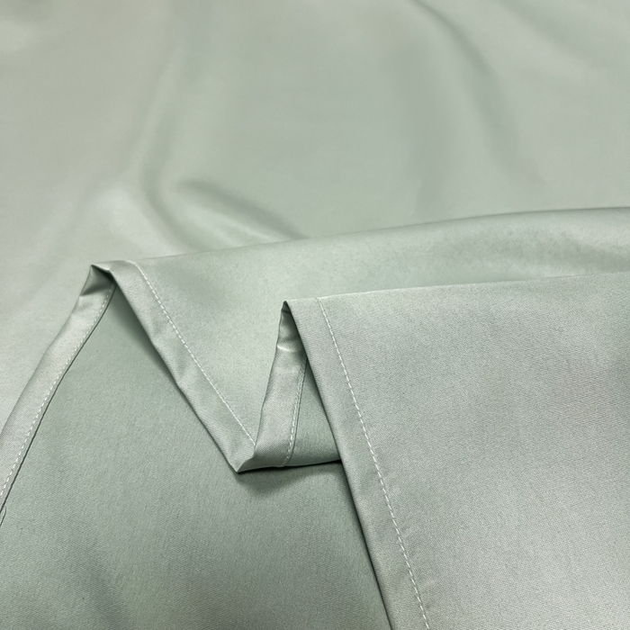 91家纺网 家纺一手货源 找家纺 爱彼家纺 2025水洗冰丝轻奢风床单床单水洗冰丝床单单件 冰丝纯色单床单-水绿