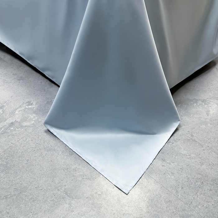 91家纺网 家纺一手货源 找家纺 爱彼家纺 2025水洗冰丝轻奢风床单床单水洗冰丝床单单件 冰丝纯色单床单-天空蓝