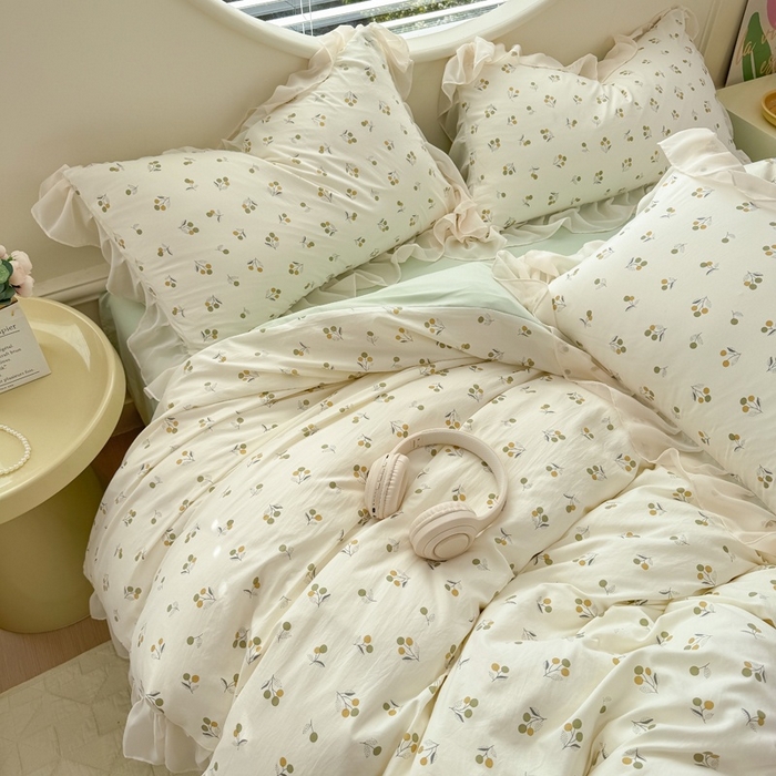 91家纺网 家纺一手货源 找家纺 橘子家 2025新款云纱四件套 寻觅