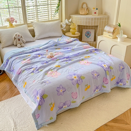 九诺家纺 2025新款轻奢赫本夏被夏凉被 花之恋
