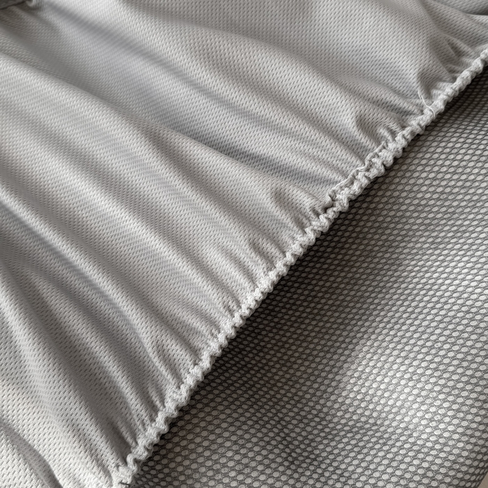 91家纺网 家纺一手货源 找家纺 萌飞 2025新款乙纶PE中分子华夫格凉豆豆凉席 中分子PE凉豆豆凉席-欢乐熊-时尚蓝【床笠款】