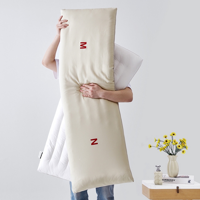 91家纺网 家纺一手货源 找家纺 （总）蚕阿婆 2025新款纯棉双人长枕 1.2米1.5米情侣长枕