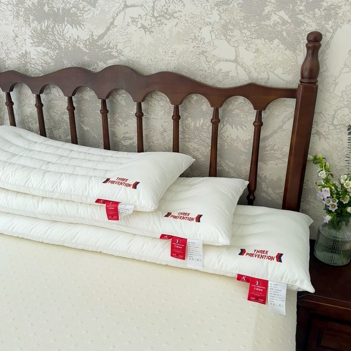 91家纺网 家纺一手货源 找家纺 （总）昕科 2025新款全棉三防双人长枕-实拍-A类纯棉三防双人枕头长枕芯