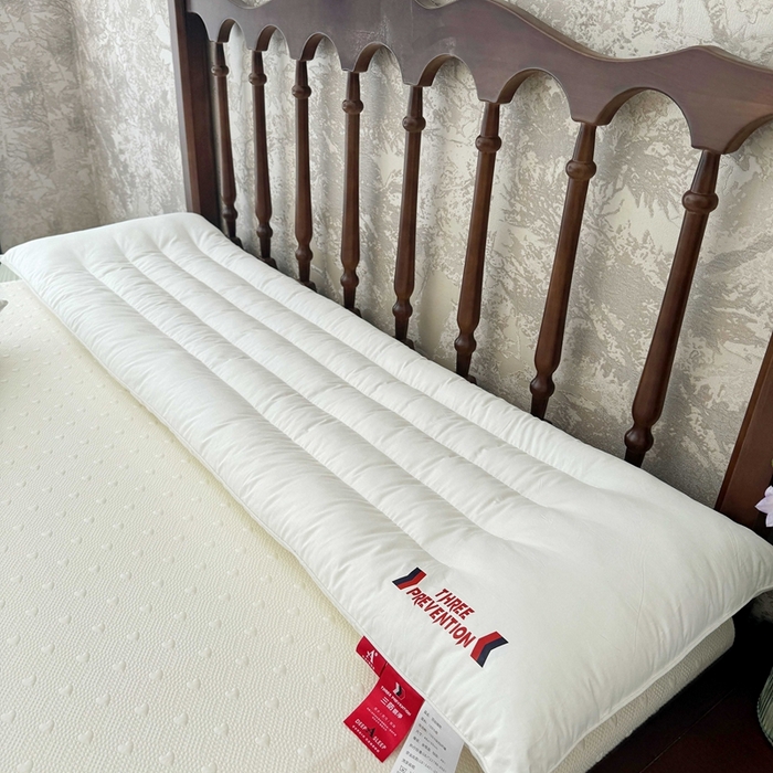 91家纺网 家纺一手货源 找家纺 （总）昕科 2025新款全棉三防双人长枕-实拍-A类纯棉三防双人枕头长枕芯