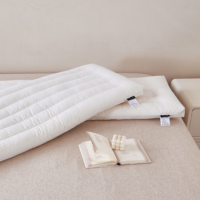 91家纺网 家纺一手货源 找家纺 （总）蚕阿婆 2025新款纯棉双人长枕 1.2米1.5米情侣长枕