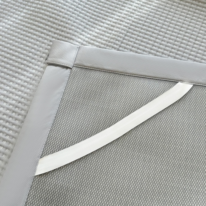 91家纺网 家纺一手货源 找家纺 萌飞 2025新款乙纶PE中分子华夫格凉豆豆凉席 中分子PE凉豆豆凉席-快乐熊猫-灰【平铺款】