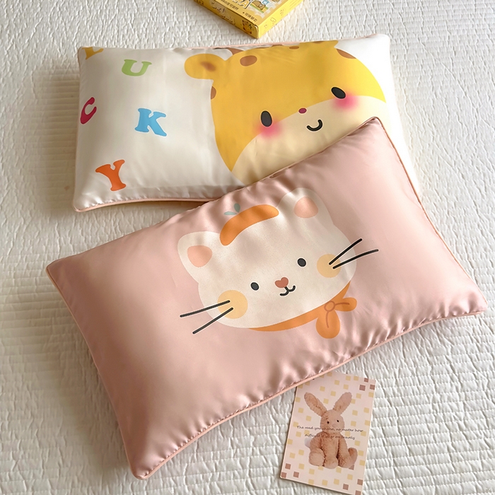 91家纺网 家纺一手货源 找家纺 （总）百寐 2025新款A类母婴级60s天丝大版卡通数码印花儿童枕套