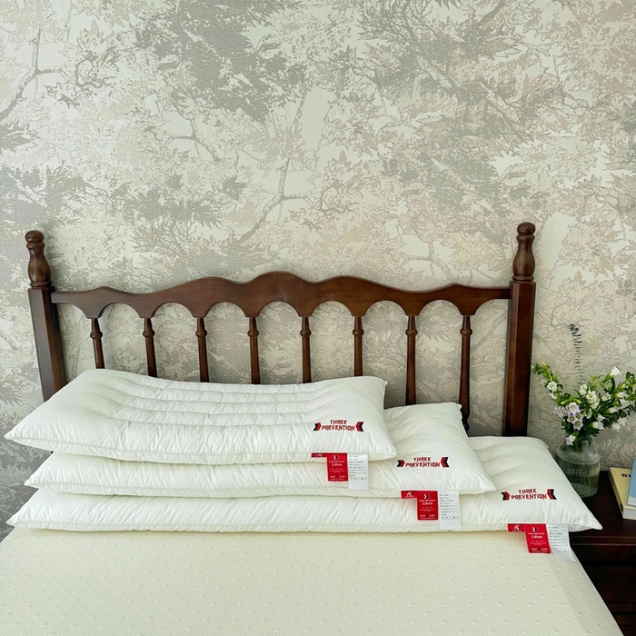 91家纺网 家纺一手货源 找家纺 （总）昕科 2025新款全棉三防双人长枕-实拍-A类纯棉三防双人枕头长枕芯