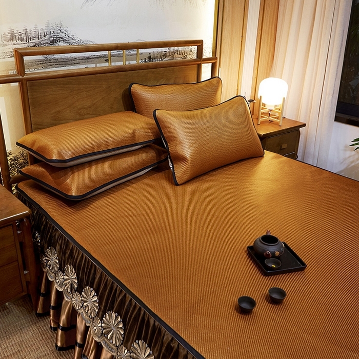 91家纺网 家纺一手货源 找家纺 （总）网红馆（ck家纺） 2025新款冰藤席凉席席子床裙系列