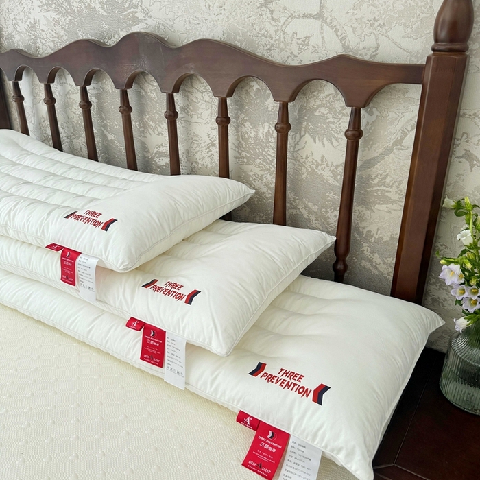 91家纺网 家纺一手货源 找家纺 （总）昕科 2025新款全棉三防双人长枕-实拍-A类纯棉三防双人枕头长枕芯