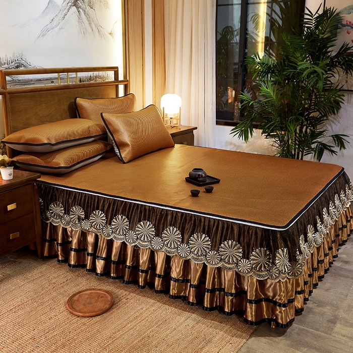 91家纺网 家纺一手货源 找家纺 （总）网红馆（ck家纺） 2025新款冰藤席凉席席子床裙系列