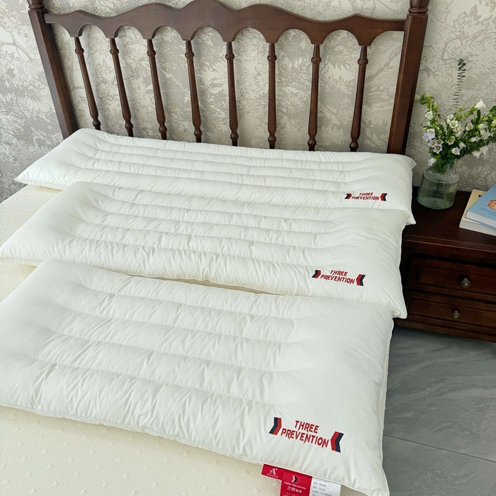 91家纺网 家纺一手货源 找家纺 （总）昕科 2025新款全棉三防双人长枕-实拍-A类纯棉三防双人枕头长枕芯