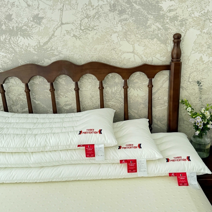 91家纺网 家纺一手货源 找家纺 （总）昕科 2025新款全棉三防双人长枕-实拍-A类纯棉三防双人枕头长枕芯