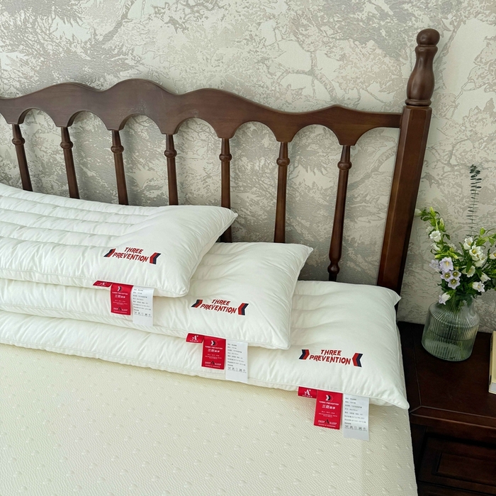 91家纺网 家纺一手货源 找家纺 （总）昕科 2025新款全棉三防双人长枕-实拍-A类纯棉三防双人枕头长枕芯