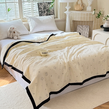九诺家纺 2025新款轻奢赫本夏被夏凉被 赫本-兔