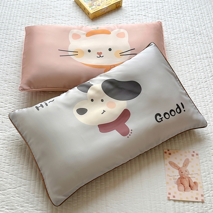 91家纺网 家纺一手货源 找家纺 （总）百寐 2025新款A类母婴级60s天丝大版卡通数码印花儿童枕套