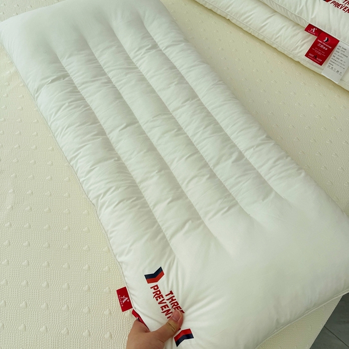 91家纺网 家纺一手货源 找家纺 （总）昕科 2025新款全棉三防双人长枕-实拍-A类纯棉三防双人枕头长枕芯