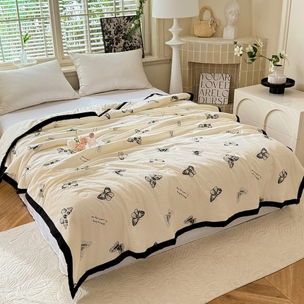 九诺家纺 2025新款轻奢赫本夏被夏凉被 赫本-蝶