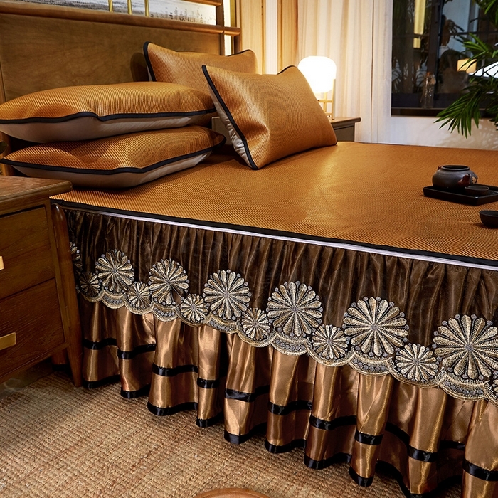 91家纺网 家纺一手货源 找家纺 （总）网红馆（ck家纺） 2025新款冰藤席凉席席子床裙系列