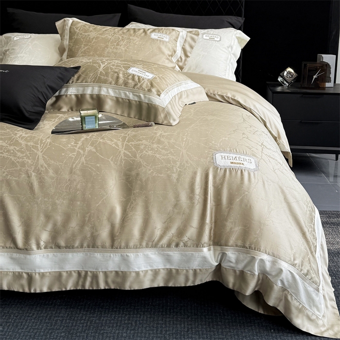 91家纺网 家纺一手货源 找家纺 馨蕊家居  2025春夏新品LF兰精天丝系列-云瑾 云瑾-灰湖绿