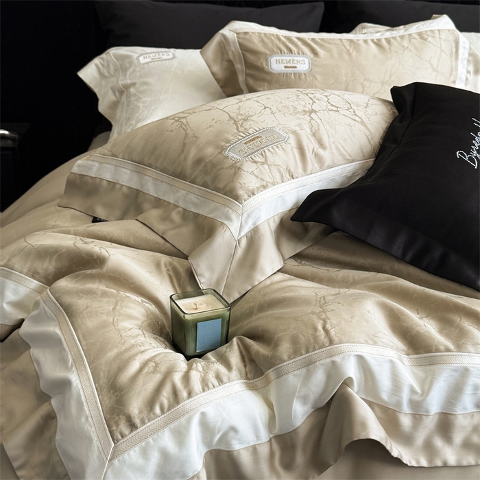 91家纺网 家纺一手货源 找家纺 馨蕊家居  2025春夏新品LF兰精天丝系列-云瑾 云瑾-灰湖绿