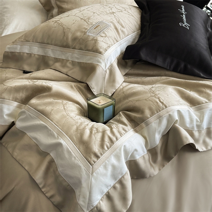 91家纺网 家纺一手货源 找家纺 馨蕊家居  2025春夏新品LF兰精天丝系列-云瑾 云瑾-灰湖绿