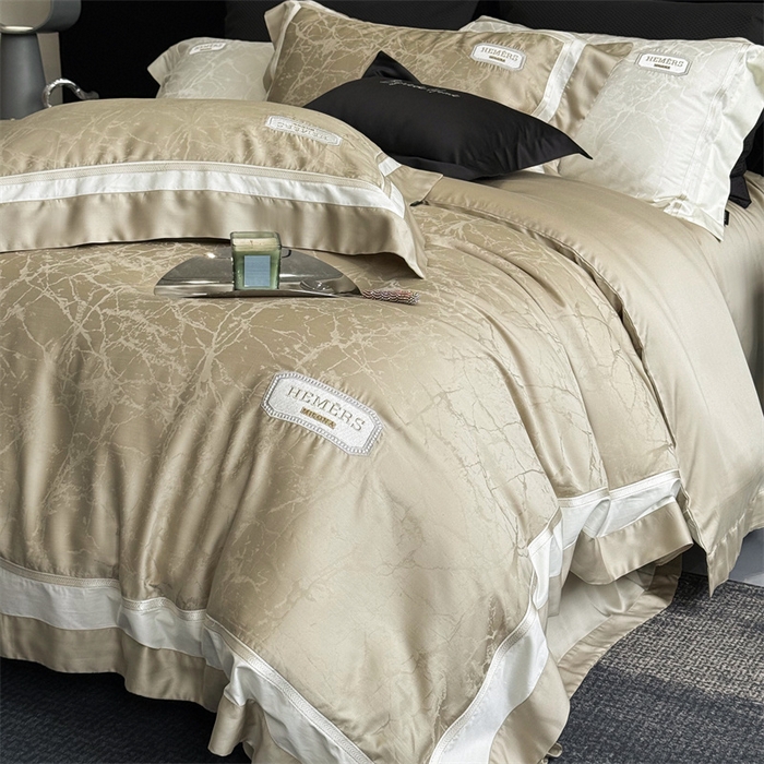 91家纺网 家纺一手货源 找家纺 馨蕊家居  2025春夏新品LF兰精天丝系列-云瑾 云瑾-灰湖绿