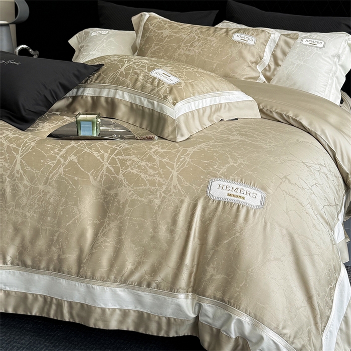 91家纺网 家纺一手货源 找家纺 馨蕊家居  2025春夏新品LF兰精天丝系列-云瑾 云瑾-灰湖绿