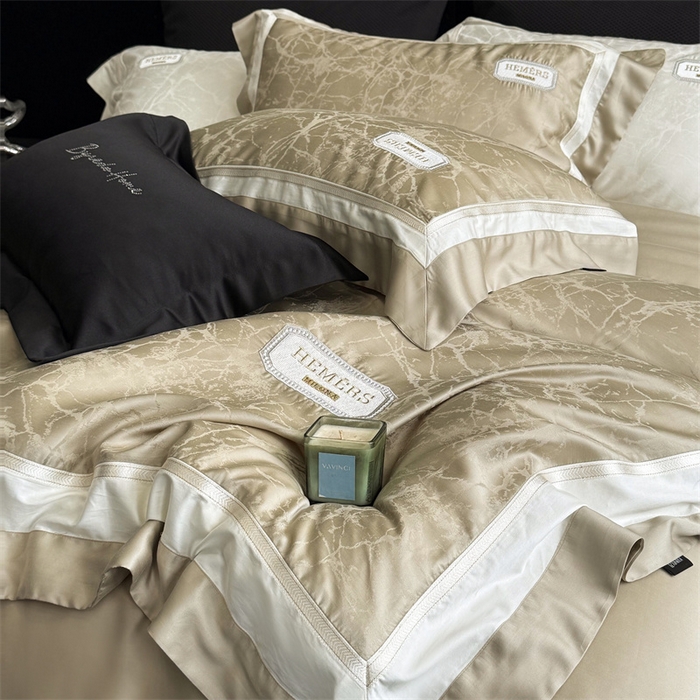 91家纺网 家纺一手货源 找家纺 馨蕊家居  2025春夏新品LF兰精天丝系列-云瑾 云瑾-灰湖绿